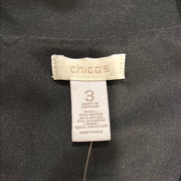 Chico's Black and Cream Blazers Timeless Suit Jackets - Picture 2 of 6